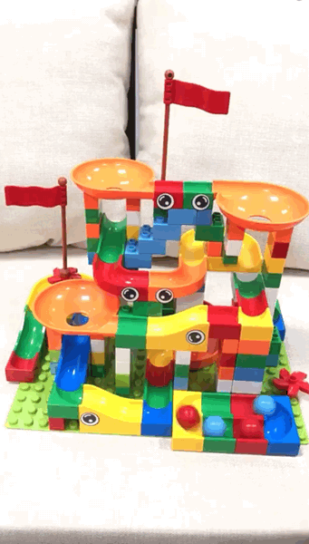 Large DIY Marble Run Track - 74-296 PCS