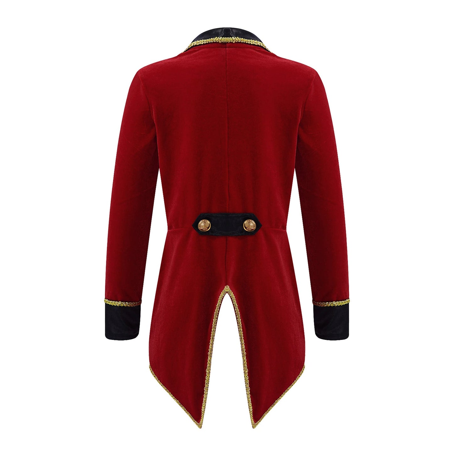 Kids Circus Ringmaster Jacket Long Sleeves Tuxedo Coat (Age 4-16 YRS)