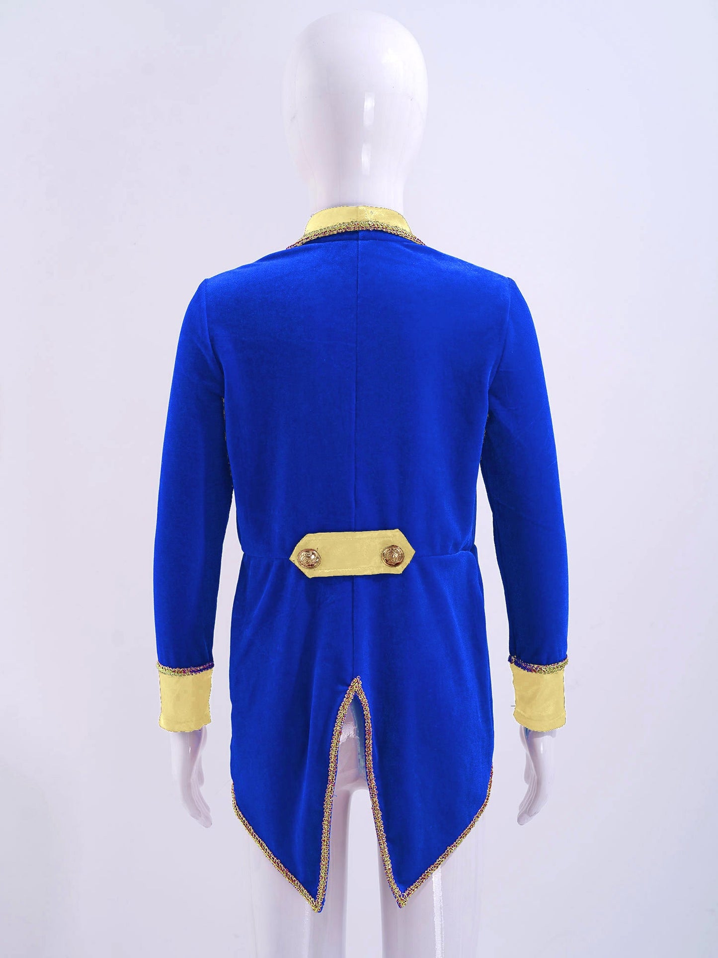 Kids Circus Ringmaster Jacket Long Sleeves Tuxedo Coat (Age 4-16 YRS)