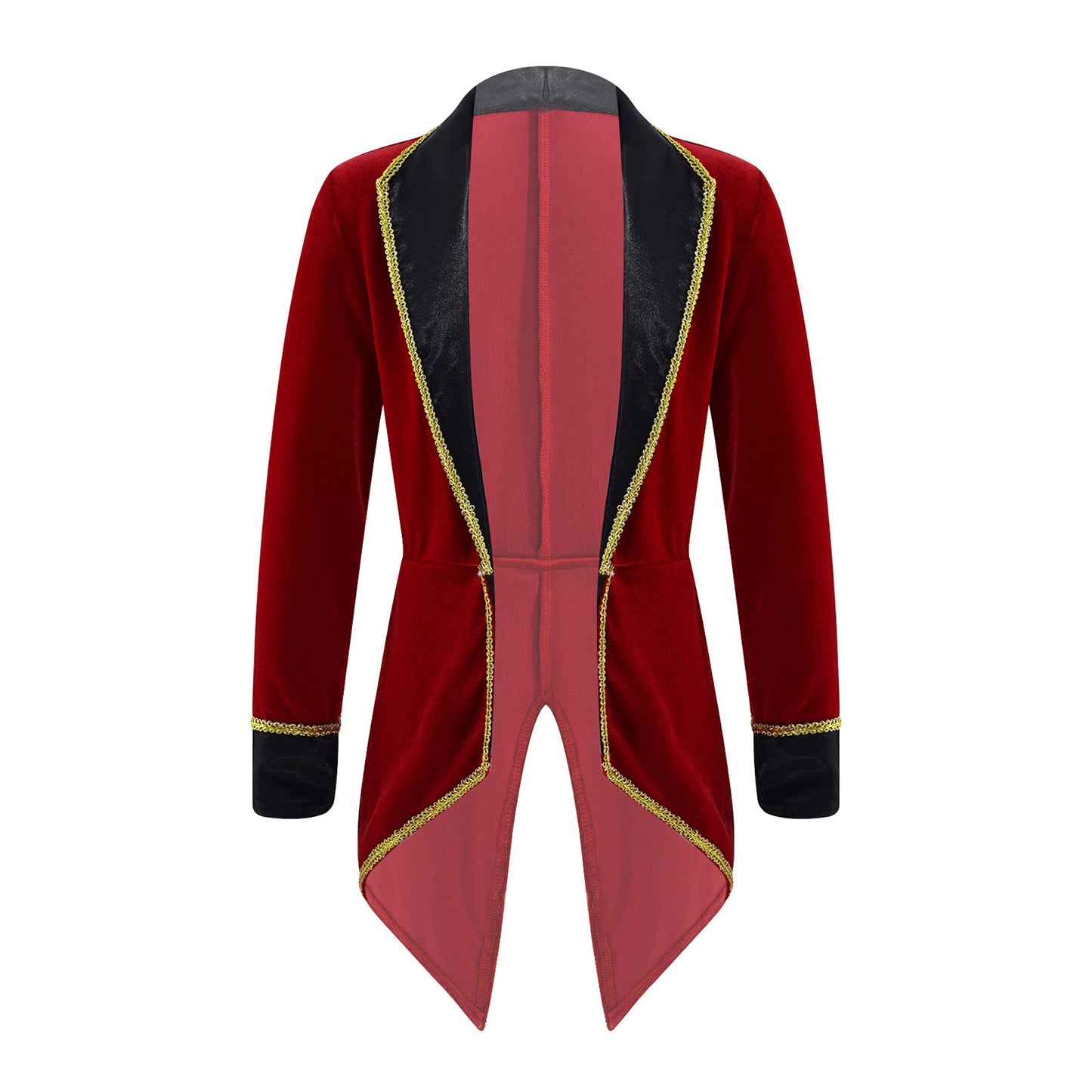 Kids Circus Ringmaster Jacket Long Sleeves Tuxedo Coat (Age 4-16 YRS)