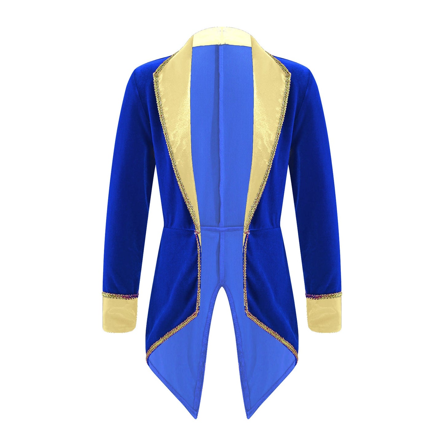 Kids Circus Ringmaster Jacket Long Sleeves Tuxedo Coat (Age 4-16 YRS)