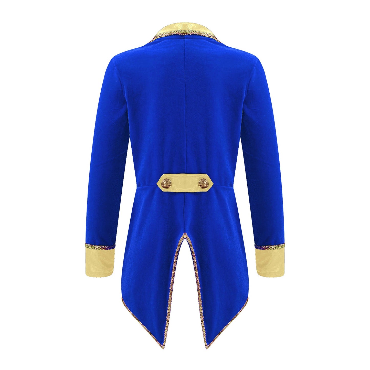 Kids Circus Ringmaster Jacket Long Sleeves Tuxedo Coat (Age 4-16 YRS)