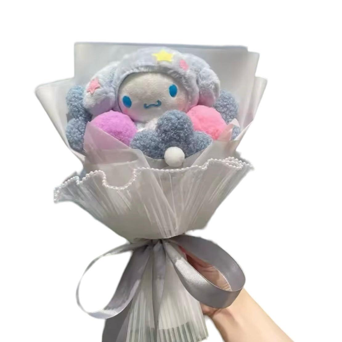 Plush Miss Kitty Gift Flower Bouquet