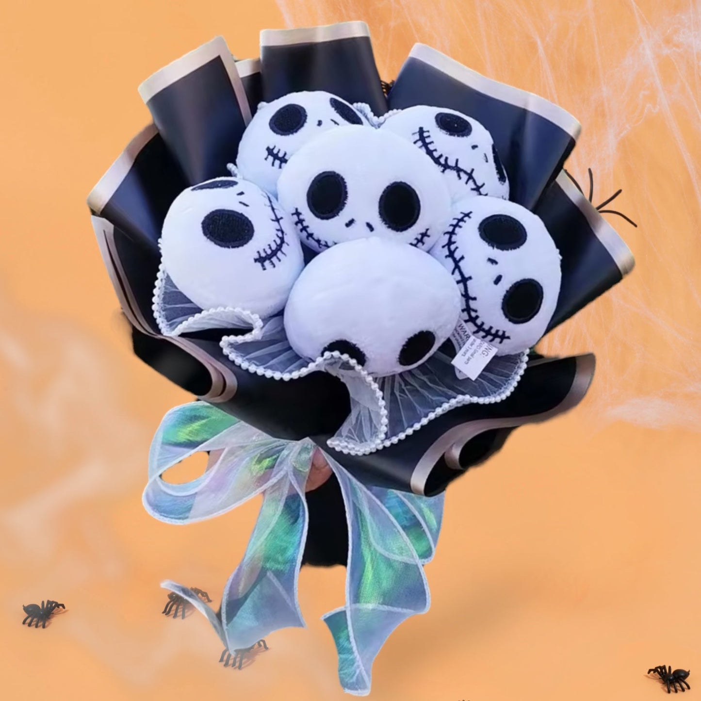 Skeleton Plush Toy Gift Flower Bouquet