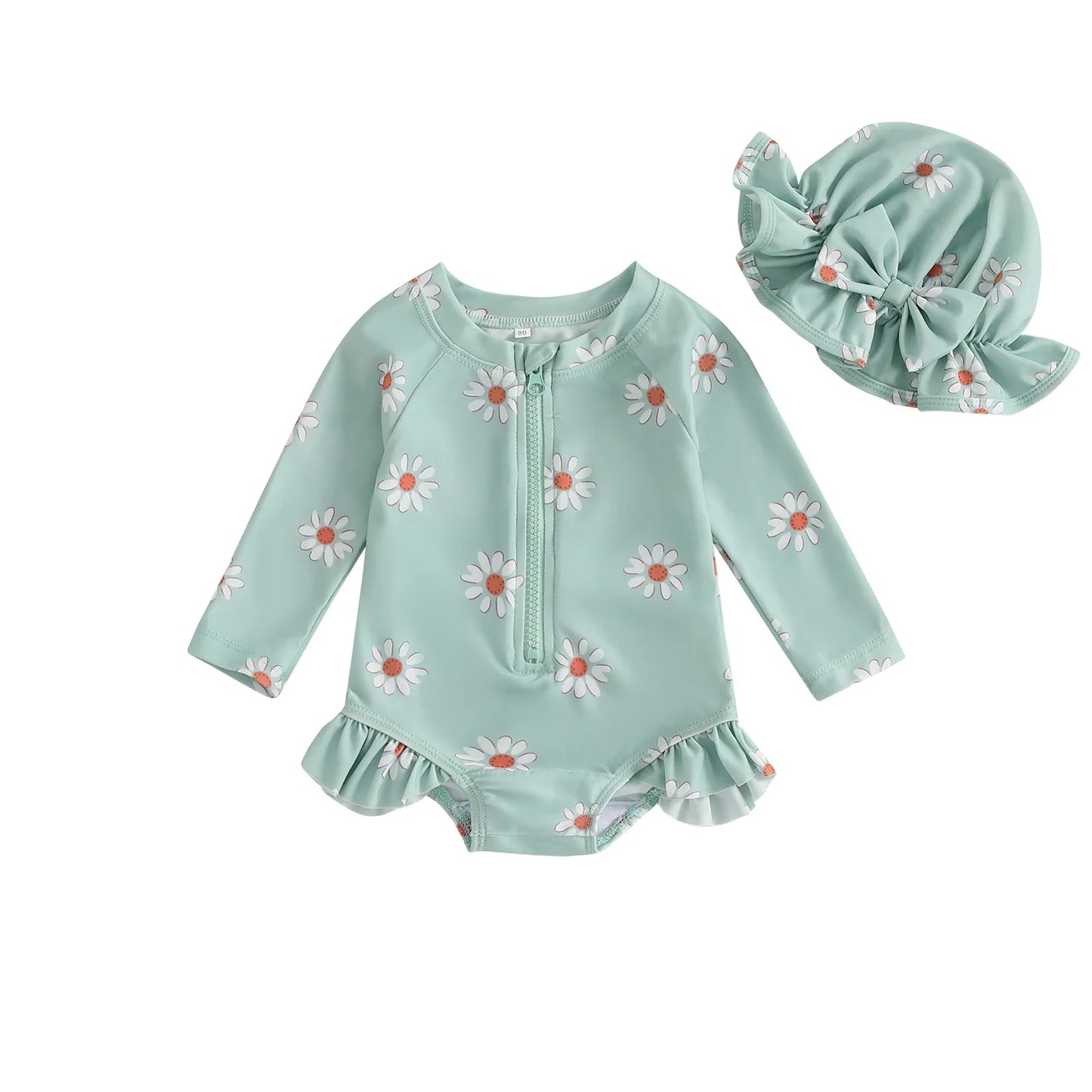 Baby Girls Swimsuits & Hats (Age 6M-3 YRS)