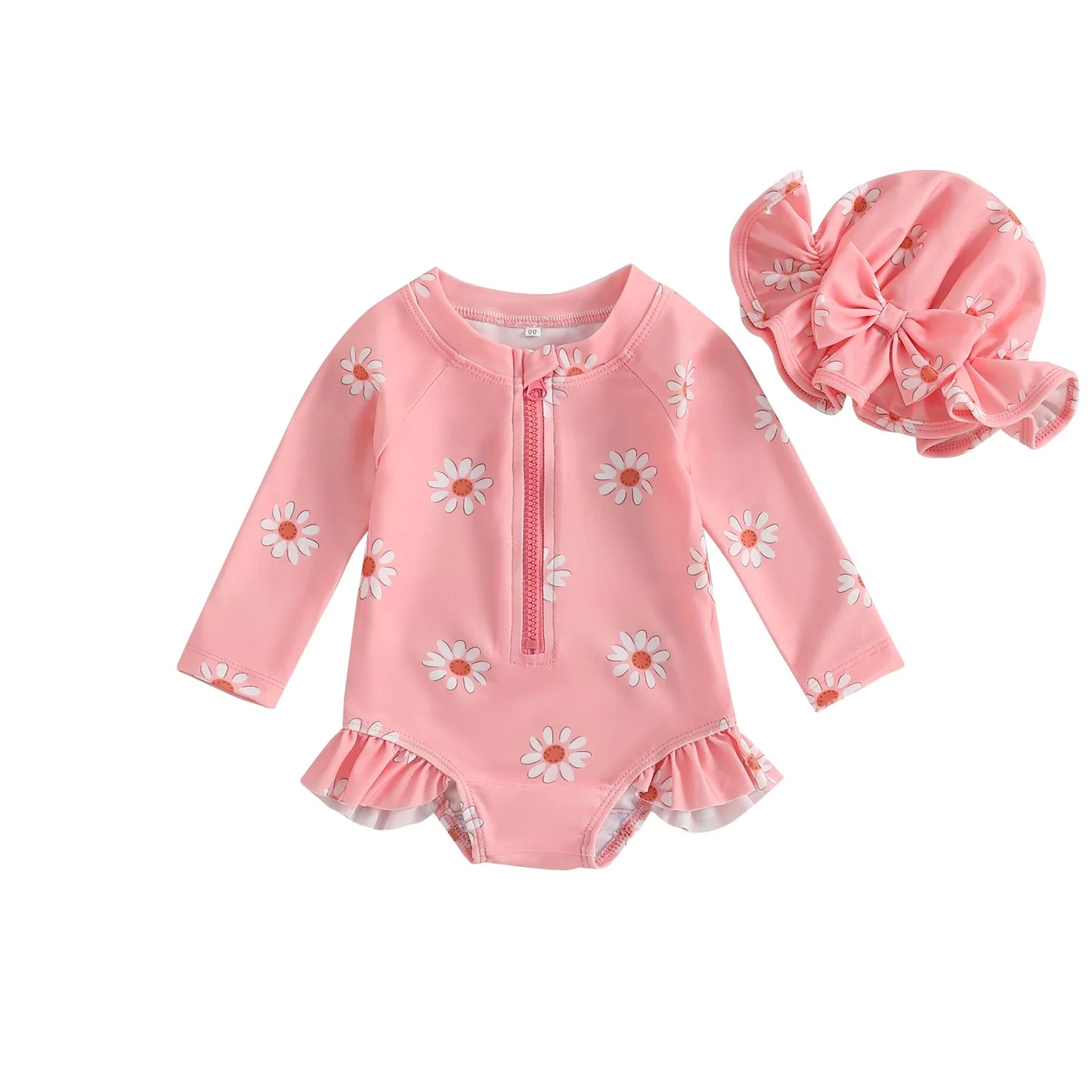 Baby Girls Swimsuits & Hats (Age 6M-3 YRS)