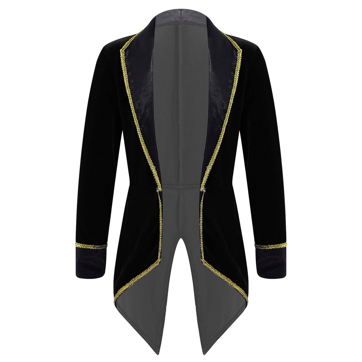 Kids Circus Ringmaster Jacket Long Sleeves Tuxedo Coat (Age 4-16 YRS)
