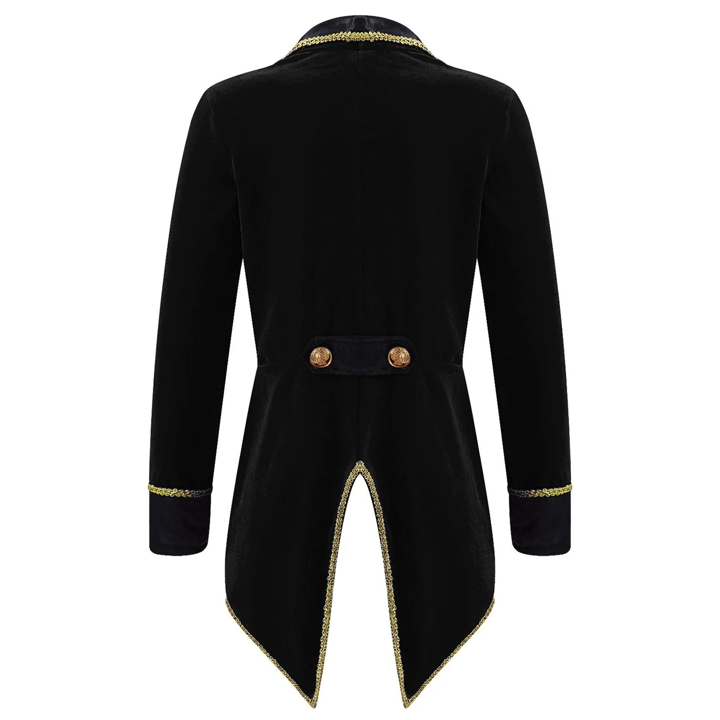 Kids Circus Ringmaster Jacket Long Sleeves Tuxedo Coat (Age 4-16 YRS)