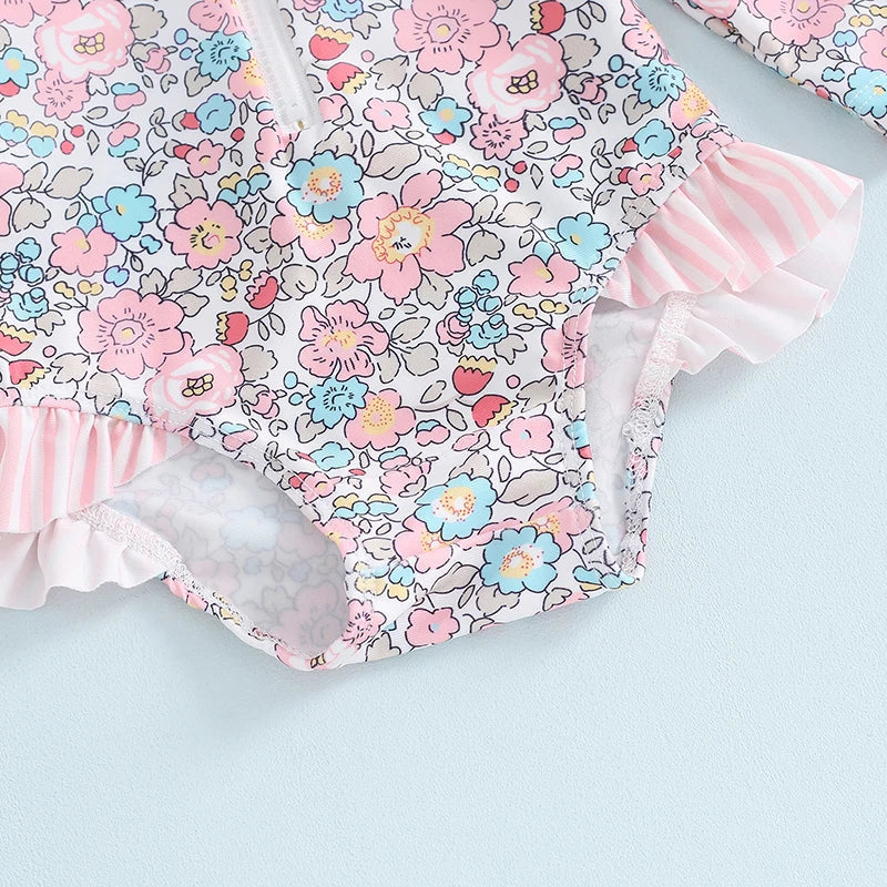 Baby Girls Swimsuits & Hats (Age 6M-3 YRS)