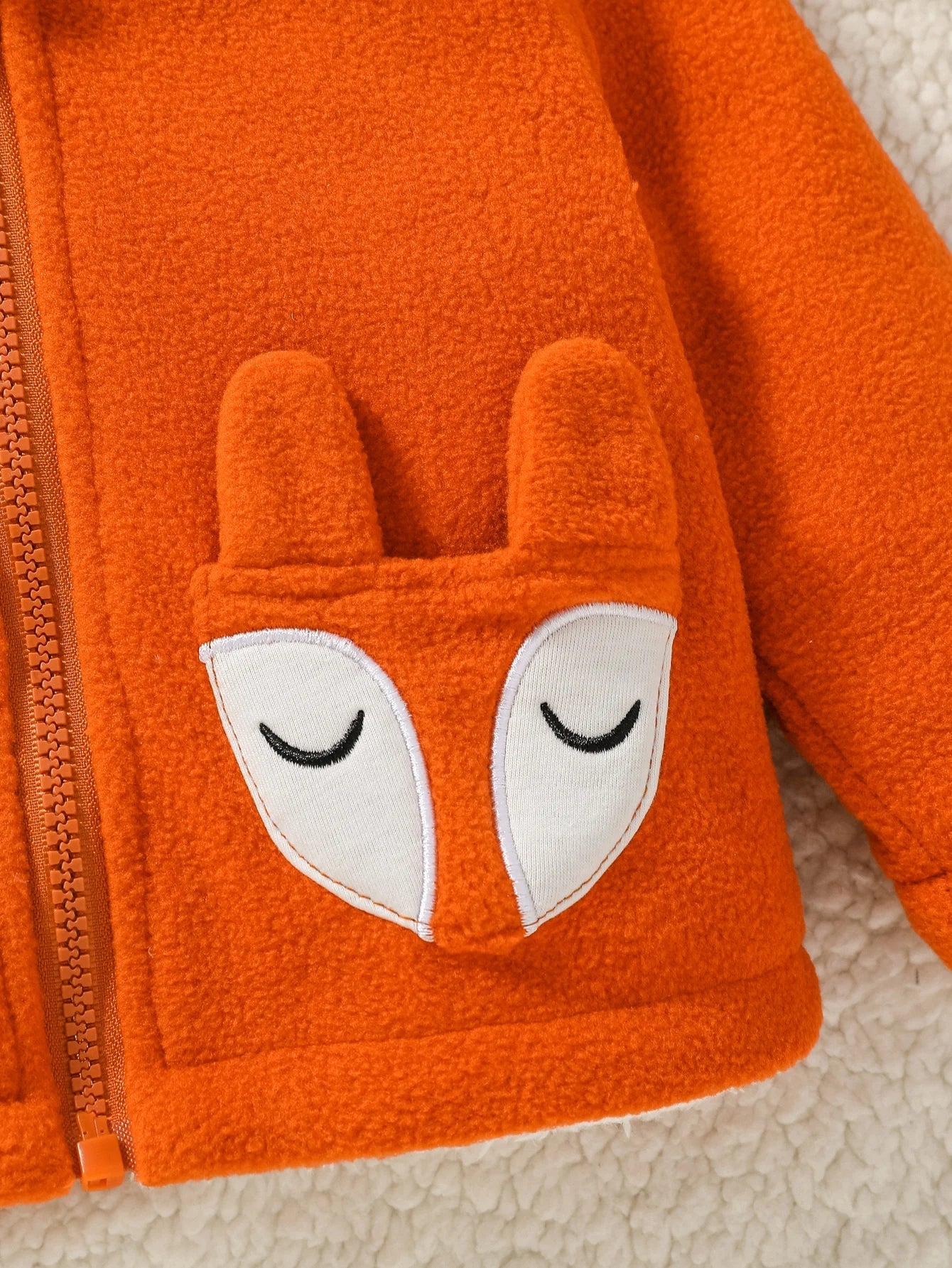 Baby Boys Long Sleeve Hooded Zipper Plush Coat (Age 3M-3YRS)