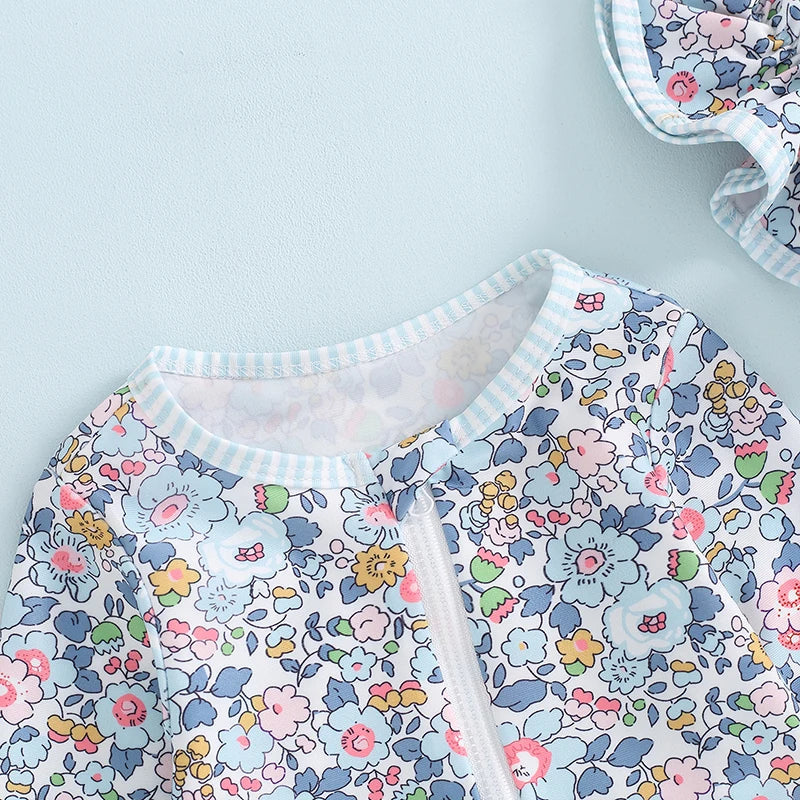 Baby Girls Swimsuits & Hats (Age 6M-3 YRS)