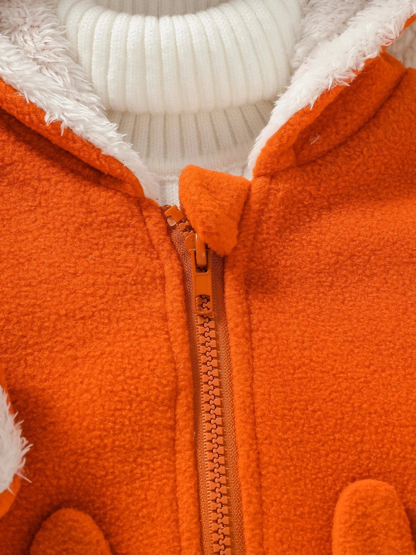 Baby Boys Long Sleeve Hooded Zipper Plush Coat (Age 3M-3YRS)