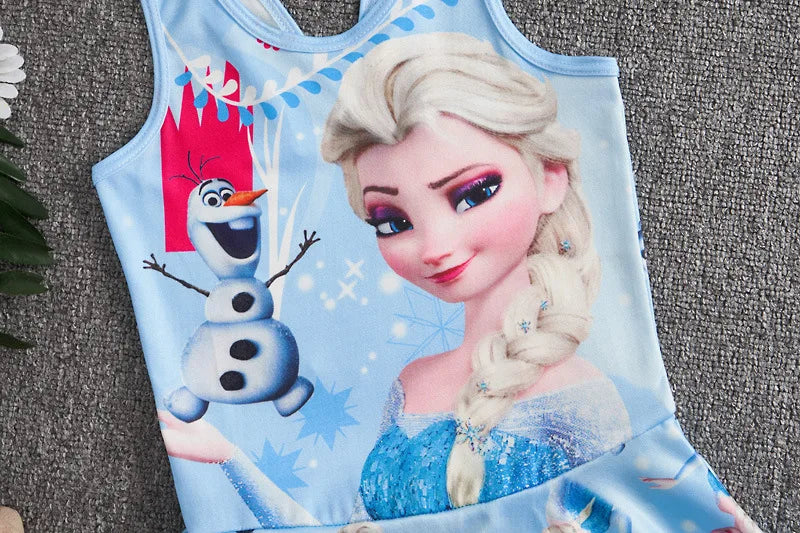 Girls Frozen Swimsuit Dress (Age 12M-10 YRS)