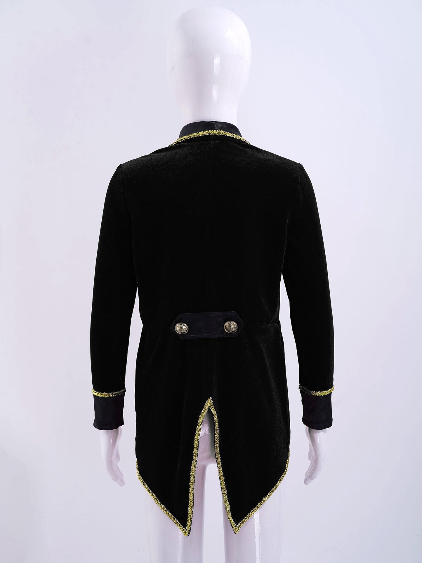 Kids Circus Ringmaster Jacket Long Sleeves Tuxedo Coat (Age 4-16 YRS)