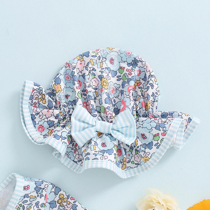Baby Girls Swimsuits & Hats (Age 6M-3 YRS)