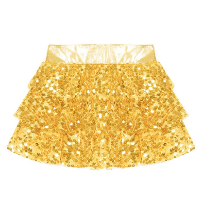 Girls Sequin Metallic Shorts (Age 4-16YRS)