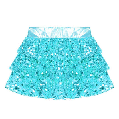 Girls Sequin Metallic Shorts (Age 4-16YRS)