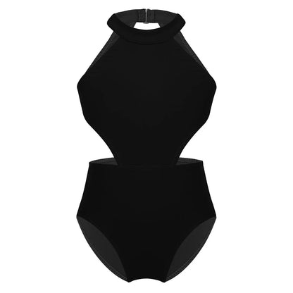 Girls Ballet Dance Halter Leotard (Age 5-12YRS)