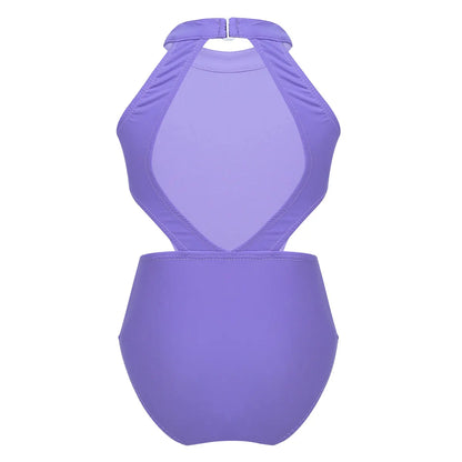 Girls Ballet Dance Halter Leotard (Age 5-12YRS)