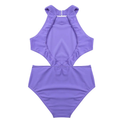 Girls Ballet Dance Halter Leotard (Age 5-12YRS)