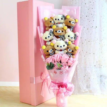 Graduation Teddy Bear Stuffed Plush Toy Gift Bouquet