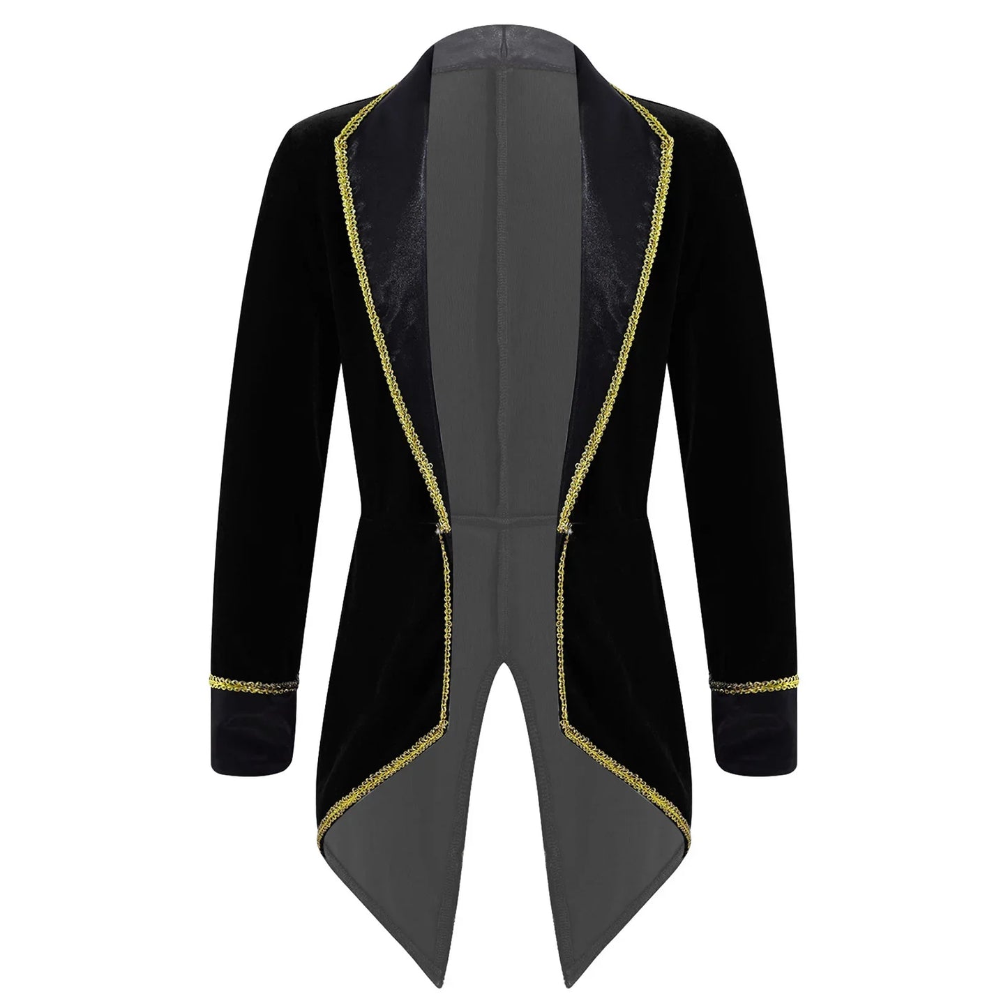Kids Circus Ringmaster Jacket Long Sleeves Tuxedo Coat (Age 4-16 YRS)