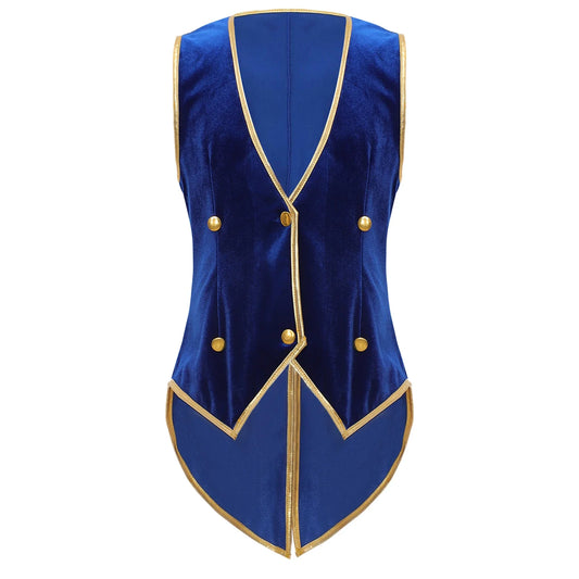 Boys Medieval Renaissance Tailcoat Vest Costume (Age 6-16YRS)